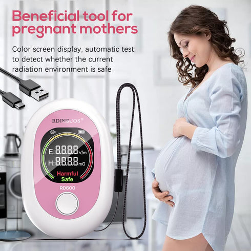 EMF Meter, Rechargeable Digital Electromagnetic Magnetic Electric Radio Frequency Field Detector Hand-held Digital LCD EMF Detector, Great Tester ...