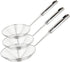 Spider Strainer Set of 3 Asian Strainer Ladle Stainless Steel Wire Skimmer Spoon with Handle for Kitchen Frying Food, Pasta, Spaghetti, Noodle-30....