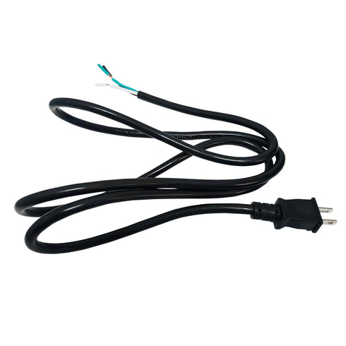 OCS Parts NEMA 5-15 16-Gauge 3-Wire Appliance and Power Tool Cord | 6 Feet | Replacement SJTW Power Cord with Open End...