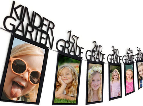 Graduation Photo Banner for 2025 2026 Party Decorations, Kindergarten to 12th Grade Picture Banner, Middle School, High School College Graduation ...