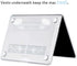 Case for MacBook Pro 13 inch M2 M1 A2338 A2289 A2251 A2159 A1989 A1706 2023-2016 Release with Touch ID, 6 in 1 Matte Clear Shell&Keyboard Cover&Sc...