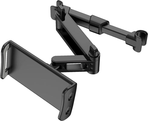 Car Headrest Backseat Mount, 360° Rotating Adjustable Car Backseat Headrest Tablet/Phone Holder, Compatible for All 4"-11" Tablets, cellphones, iP...