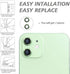 CloudValley Camera Lens Protector for iphone 12/12 Mini / 11, Tempered Glass Film, Aluminum Alloy Screen Cover, 2 Pack Green, with Cleaning Kit...