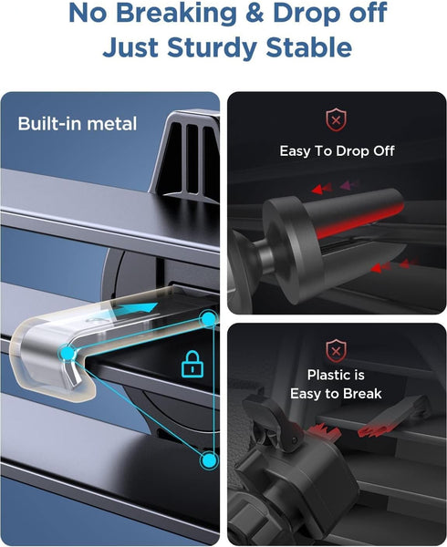 LISEN for MagSafe Car Mount Charger for iPhone 15, 2024 15W Wireless Vent Charger for iPhone Car Accessories Magnetic Phone Holder Mount, Fits iPh...