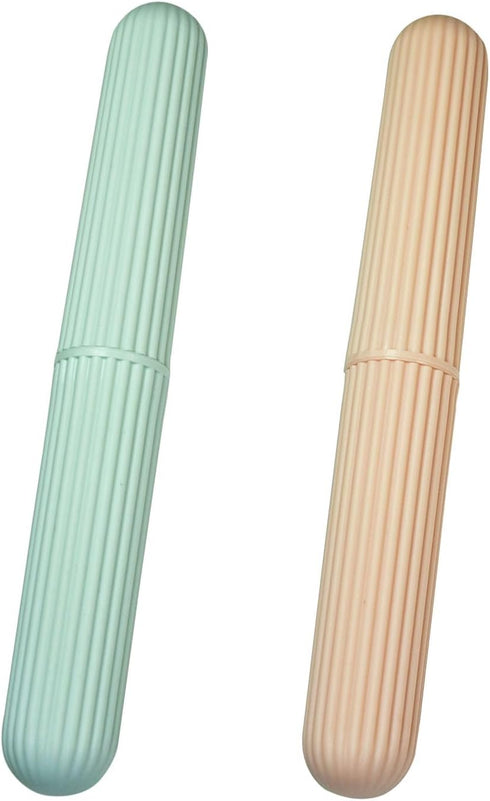 2 Pcs Travel Toothbrush Case?Toothbrush Containers?Portable waterproof Toothbrush Holder for Travel/Camping/School/Home....