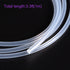DMiotech 0.5mm ID 2mm OD 0.75mm Thick 3.3 Feet Clear Silicone Tube Industrial Silicone Tubing for Water Air Pump...