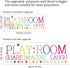 Playroom Wall Decor Kids Playroom Wall Decals Share Imagine Laugh DIY Wall Stickers for Nursery Playroom Decoration (Crazy Orange)...