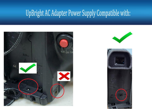 UpBright 6V AC/DC Adapter Compatible with Panasonic PalmSight Palmcorder Camcorder Camera PV-L352D PV-L353D PV-L354D PV-L550D PV-L501D PV-L551D PV...