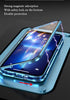 Anti-spy iPhone 15 Pro Max case Anti-Peeping Screen with Lock Magnetic Adsorption Double-Sided Tempered Glass Aluminum Alloy Bumper Lens Protector...