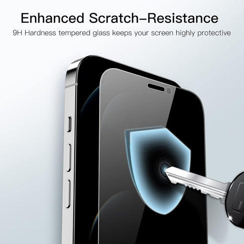 JETech Privacy Full Coverage Screen Protector for iPhone 12 Pro Max 6.7-Inch, Anti-Spy Tempered Glass Film, Edge to Edge Protection Case-Friendly,...