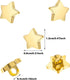 100Pcs Star Buttons Small Sewing Craft Gold Star Buttons Star Decorative Buttons for Clothing Costume Design Scrapbooking Art Crafts DIY Decoratio...