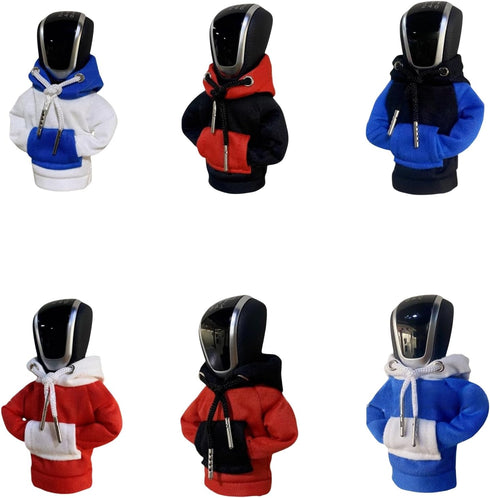 Car Gear Shift Cover,Car Shift Knob Hoodie,Funny Fashionable Winter Warm Gear Shift Knob Cover Sweater Shirt,Auto Interior Universal Car Decor Acc...