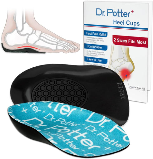 Heel Cushions for Heel Pain Relief, Heel Cups for Plantar Fasciitis, Achilles Tendonitis and Heel Spurs, Provide Support and Cushioning for Men Wo...