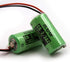 elxjar (2-Pack) 3V 1100mAh CR17335SE-R PLC Lithium Battery, Replacement for SANYO CR17335SE-R, CR17335 with Plug Wire, B9712T...