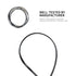WE12M29 Dryer Drum Drive Belt Fit for GE Hotpoint Replaces 137292700 AP4324040 WE12M0022 WE12M22 WE12M29 WE12M33 WE12X21574