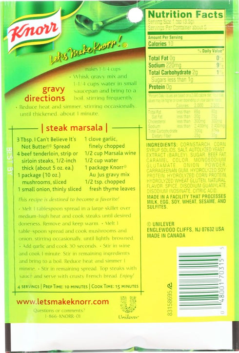 Knorr Au Jus Gravy Mix (12x0.6oz)...