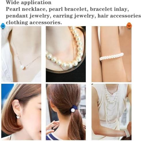 3000pcs White Pearl Beads 4mm White Pearls Craft Round Beads with Holes for Sewing Crafts Decoration Bracelet Necklace Jewelry Making...