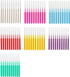 Braces Brush,Interdental Brush Toothpick, Dental Tooth Flossing Head, Oral Dental Hygiene Flosser,Toothpick Cleaners, Tooth Cleaning Tools(7Colors...