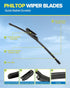 PHILTOP 22"+22" Front Automotive Replacement Windshield Wiper Blades for Silverado 1500 2500 HD 2014-2018, Tahoe 2007-2013, Suburban 1500 Yukon Yu...