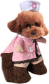 Pet Dog Cat Halloween Costume Doctor Nurse Costume Dog Jeans Clothes Cat Funny Apperal Outfit Uniform(Nurse,XS)...
