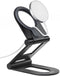Nulaxy Dual Folding Phone Stand for MagSafe Charger (MagSafe Charger Not Included), Fully Adjustable Aluminum Magsafe Charging Desk Mount Holder, ...