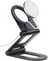 Nulaxy Dual Folding Phone Stand for MagSafe Charger (MagSafe Charger Not Included), Fully Adjustable Aluminum Magsafe Charging Desk Mount Holder, ...