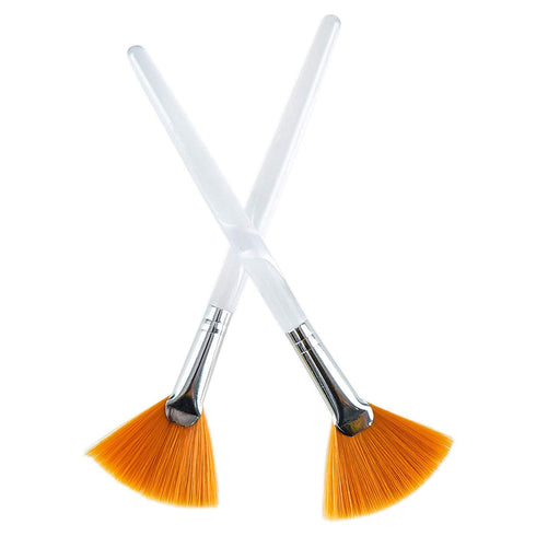 Fciqven 4 Pcs Facial Brushes Fan Mask Brush,Soft Makeup Brushes Cosmetic Tools for Peel Mask Makeup...