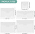 50 Pcs/Set 5 Sizes Stamp & Die Storage Pockets Resealable Clear Plastic Seal Bags Storagefor Cutting Dies Stamp Crafts for DIY Scrapbooking Paper ...