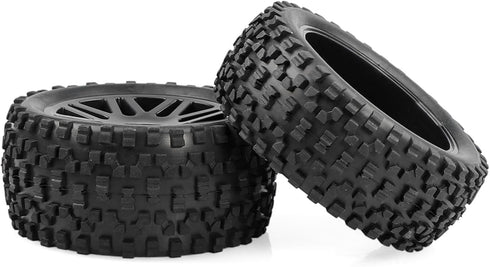 4P 12mm Hex RC Buggy Solid Wheel and Rubber Tires OD 87mm for 1/10 1/12 1/14 HSP HPI Hobao WLtoys Tamiya Off-Road Car...