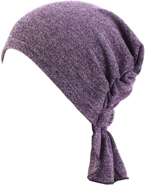 3 Colors Chemo Cancer Head Scarf Hat Cap Ethnic Cloth Print Turban Headwear Women Women's Ruffle Beanie Scarf...