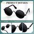 Dog Sunglasses Retro Pet Glasses Doll Glasses Classic Round Dog Glasses Metal Cat Puppy Eye Wear Hippie Costumes for Cats and Dogs, Photos Props C...