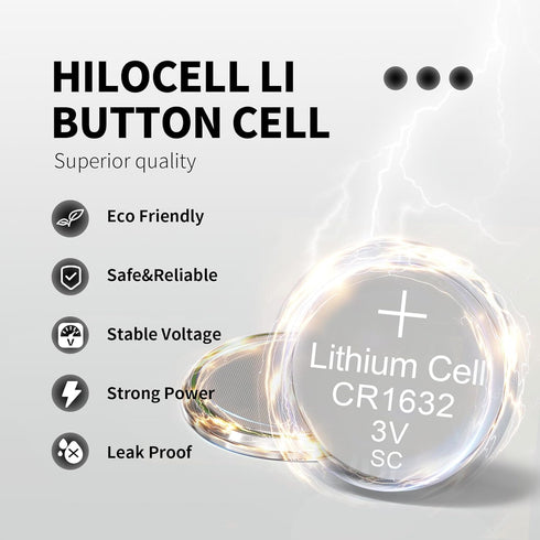 15 Pack CR1632 Lithium 3V Battery, CR 1632 Button Cell Battery...