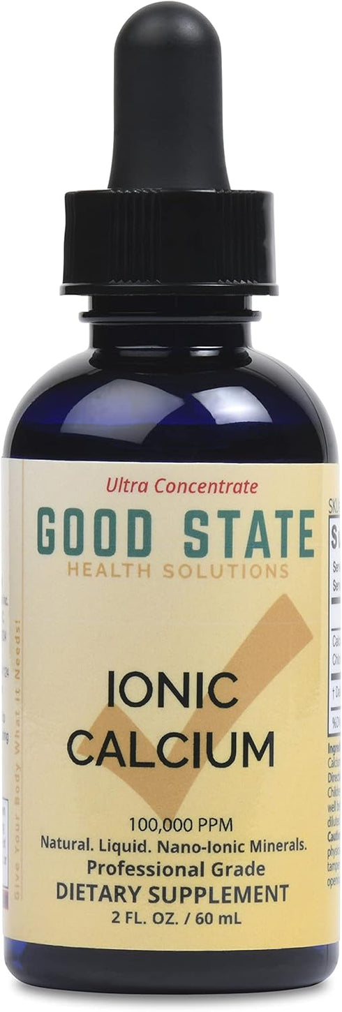 Good State Liquid Ionic Calcium Ultra Concentrate - 10 Drops Equals 50 Mg - 100 Servings Per Bottle 1.6fl. oz...