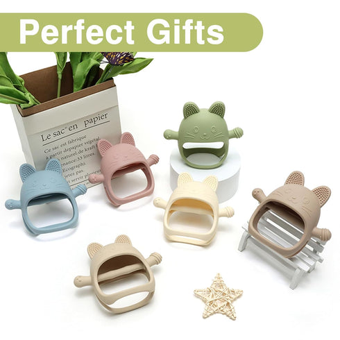 Baby Teething Toys, No Drop Teething Toys for Babies 0-6 Months, Baby Chew Toys for Teething Relief, Hand Teethers for Babies, Great Baby Shower G...