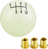 Arenbel 6 Speed Gear Shifter Knobs Round Ball Shift Stick Lever Car Racing Handle Replacement Fit Most Auto Manual Transmission Vehicles, Green Lu...