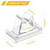 Clear Cable Management Clips, 50Pcs Adhesive Cord Holder Wire Hanger Electric Cord Organizers for Nightstand Office Desk Home Wall Car Wiring - Tr...