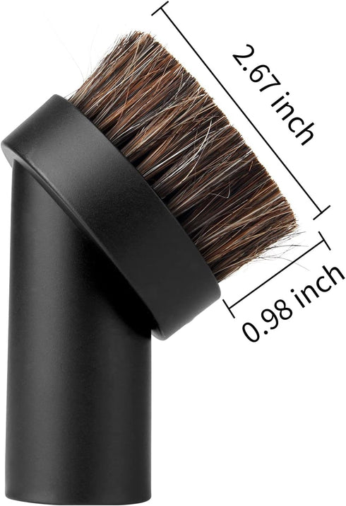 Lamoutor 2Pcs Soft Bristle Vacuum Brush Round Brush Vacuum Attachment Universal Vacuum Dust Brush for Most Vacuum Cleaners Accessories...