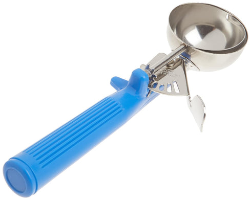 Winco ICOP-16 Ice Cream Disher with Blue Handle, Size 16, Stainless Steel...