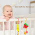2PCS Soft Plush Hanging Stroller Toys with Teether and Rattles,Newborn Stroller Car Seat Crib Toys Colorful Fruits Sensory Early Development Toy f...