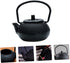 Hemoton cast iron teapot tea set retro metal coffee kettle simulation kitchen kettle cast iron tea kettle for stove top furniture iron boiling tea...