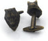 Wolf Head Bronze Cufflinks...