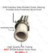 EZ-Fluid Toilet Water Supply Connector Line Braided Stainless Steel, Toilet Supply Line - 3/8 Female Compression Thread x 7/8 Female Ballcock Thre...