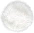 IVON 15.5'' White Round Faux Fur Rug, Fluffy Soft Rug Cushion for Chair, Background for Nail Desk Photos (1pcs White)...