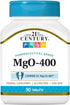 21st Century mgO 400 mg Tablets, 90 Count, Assorted...