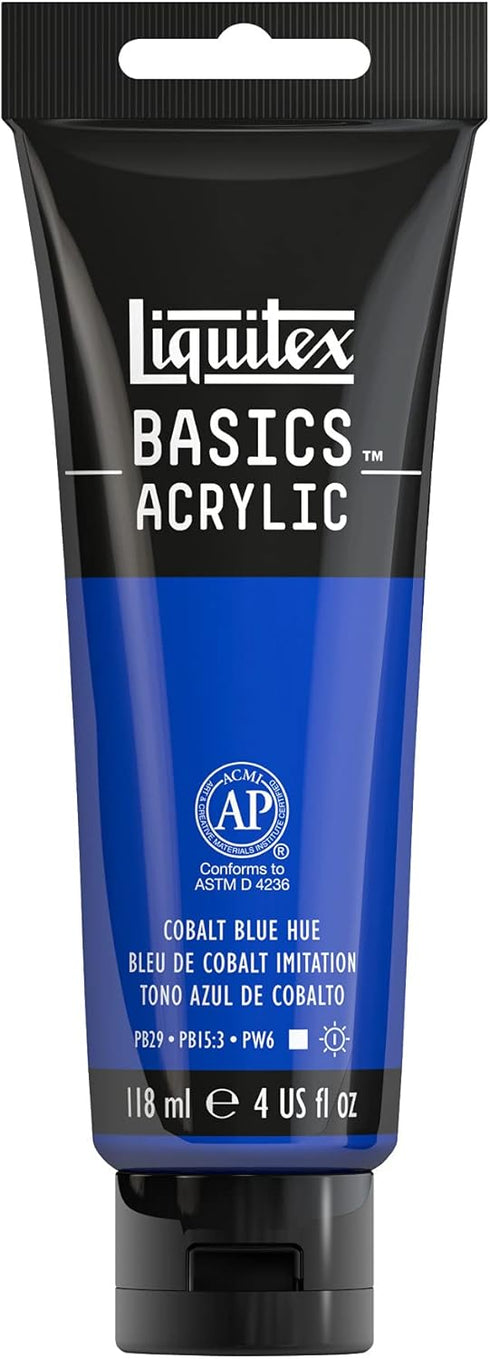 Liquitex BASICS Acrylic Paint, 118ml (4-oz) Tube, Cobalt Blue Hue...