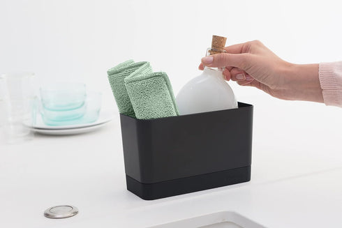 Brabantia x3 Microfiber Cleaning Pads (Dark Gray, Light Gray, Jade Green) Absorbent Spongy Hygenic Pads for Kitchen Washing, Drying, Counters, Mir...