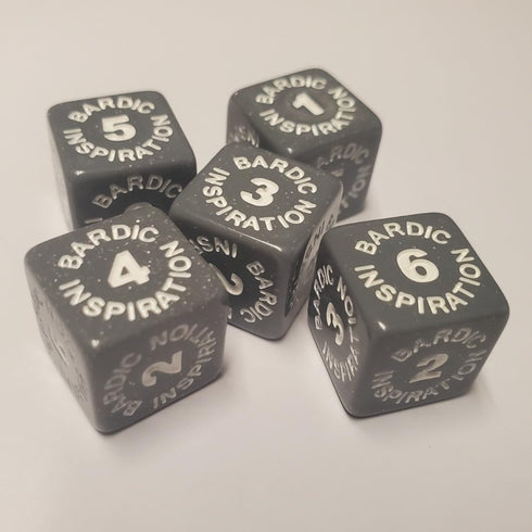 Bardic Inspiration Dice Compatible with Dungeons and Dragons (5 Pack)...