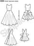 Simplicity 8085 1950's Vintage Fashion Women's Wrap Dress Sewing Patterns, Sizes 14-22...