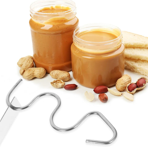 DOITOOL 1 Set Stainless Steel Stirrer Mixer for Peanut Butter Peanut Butter Mixer Stirrer for Nut Butter Manual Butter Stirrer Hand Blender Marmal...
