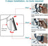 (Newest Version) SkycropHD Frameless Rear View Mirror Interior Panoramic Wide Angle Mirror Eliminate Blind Spots for Car SUV Truck – Flat,11.8in (...